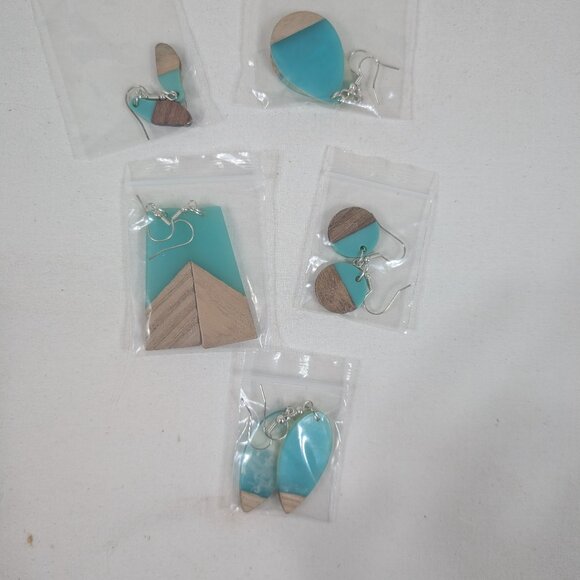 Ocean Themed Earrings 5 Pairs - Picture 1 of 1